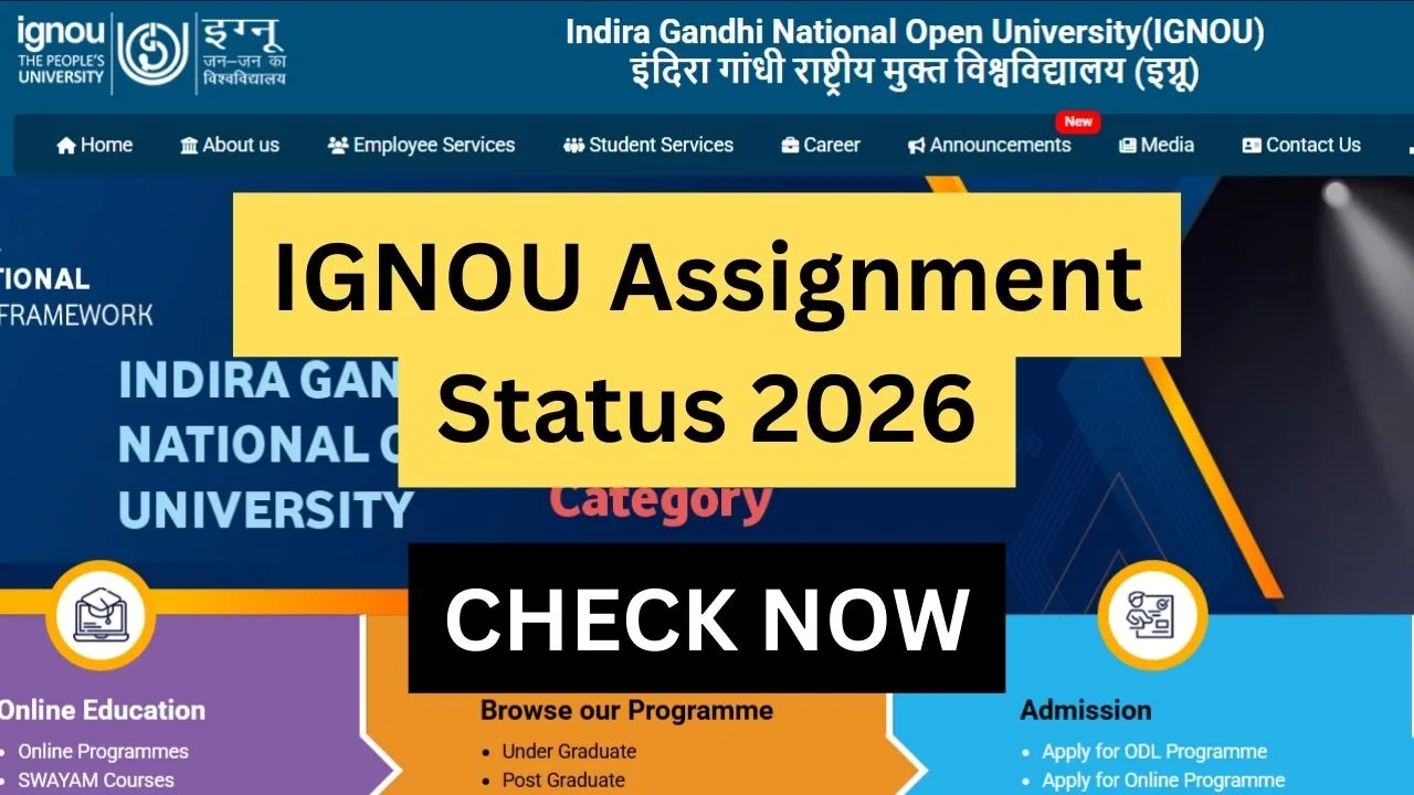 IGNOU Assignment Status 2026